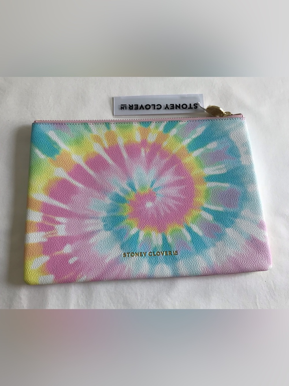 Stoney Clover Lane Flat Pouch One Size Pastel Tie Dye NWT